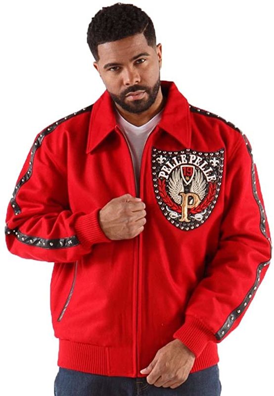 Mens Pelle Pelle Band of Brothers Red Jacket