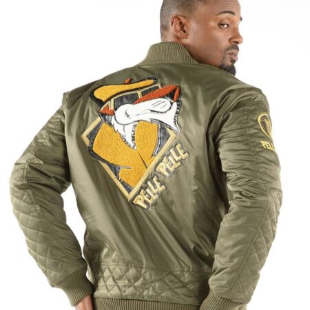 Pelle Pelle Cool Cat Olive Flight Jacket