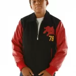 Pelle Pelle Kids Indian Legendary Red & Black Leather Jacket