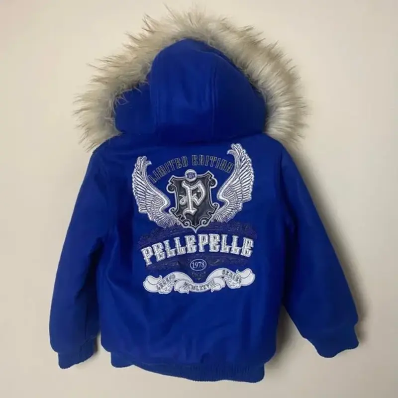 Pelle Pelle Kids Limited Edition Blue Wool Jacket