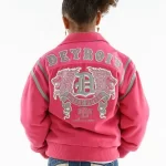 Pelle Pelle Kids Pink Detroit 1978 Wool Jacket