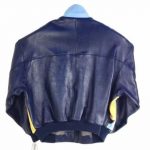 Pelle Pelle Blue Leather Bomber Jacket