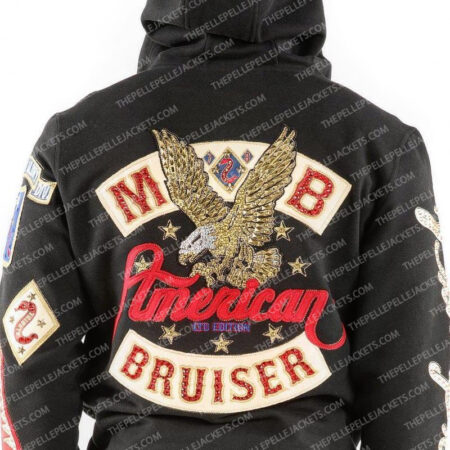 Pelle Pelle Mens American Bruiser Black Jacket