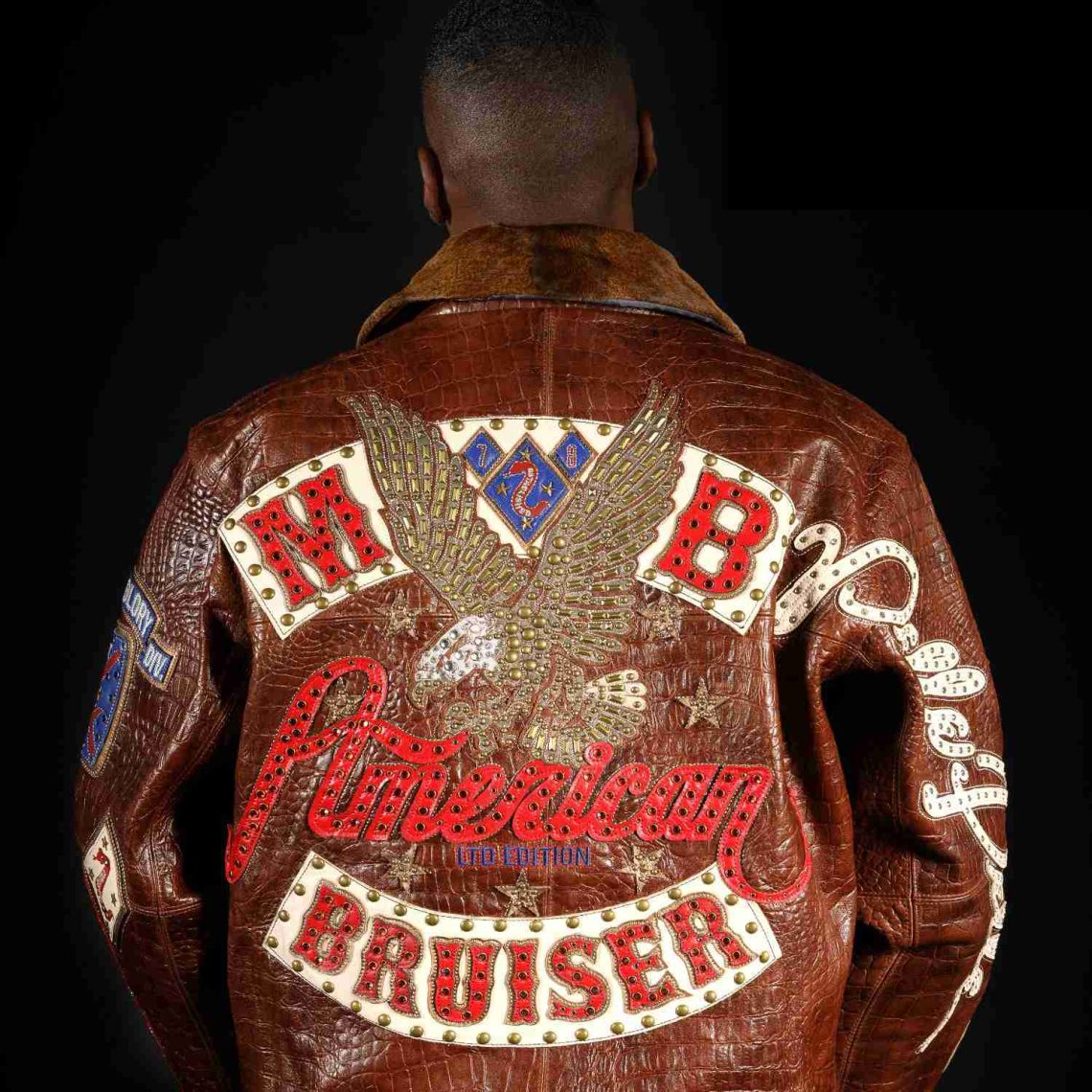 Pelle Pelle Mens American Bruiser Brown Leather Jacket - Pelle Pelle
