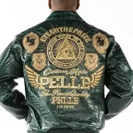 Pelle Pelle Men’s Eye On The Prize Green Leather Jacket