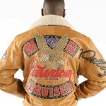 Pelle Pelle Mens American Bruiser Mustard Leather Jacket