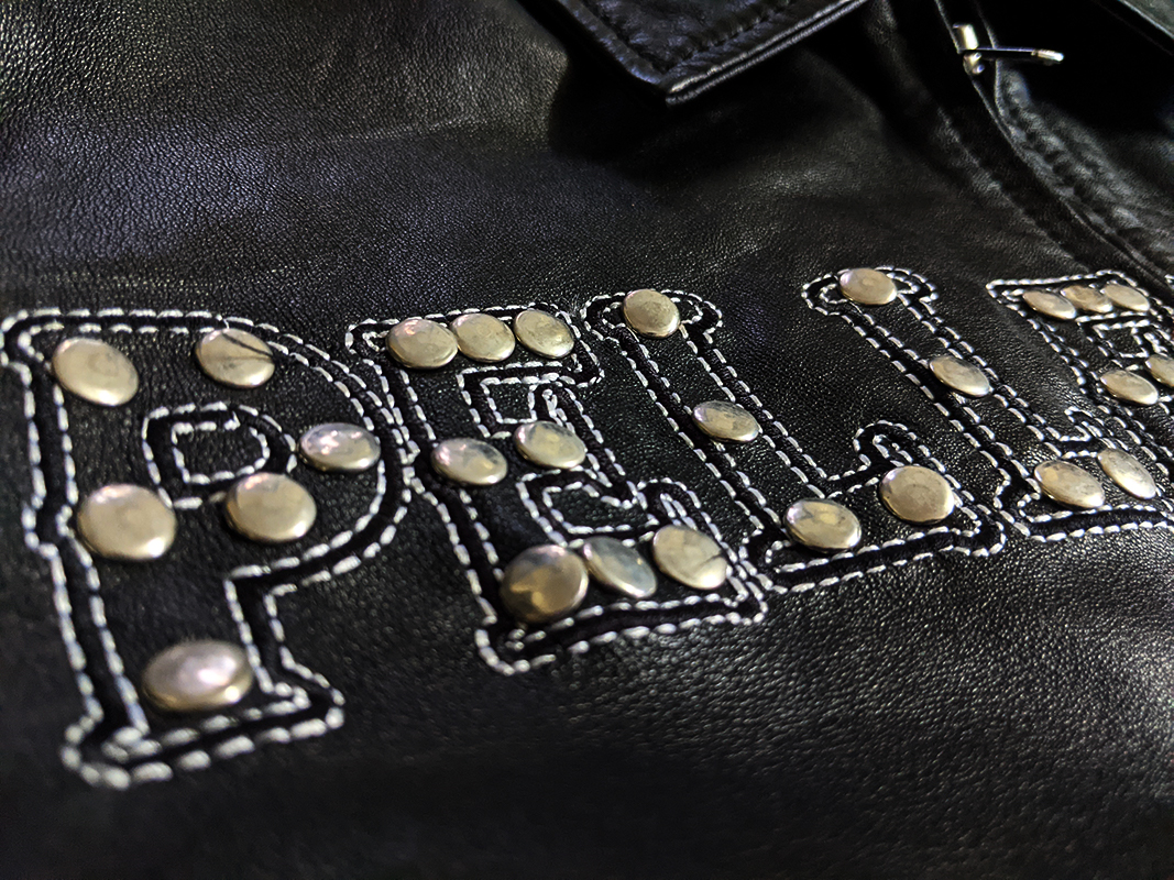Pelle Pelle Pride Studded Black Leather Jacket