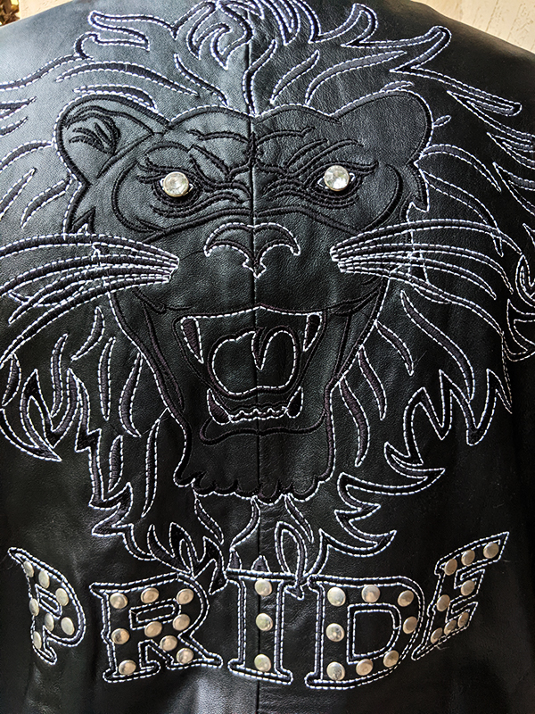 Pelle Pelle Studded Black Lion Pride Jacket