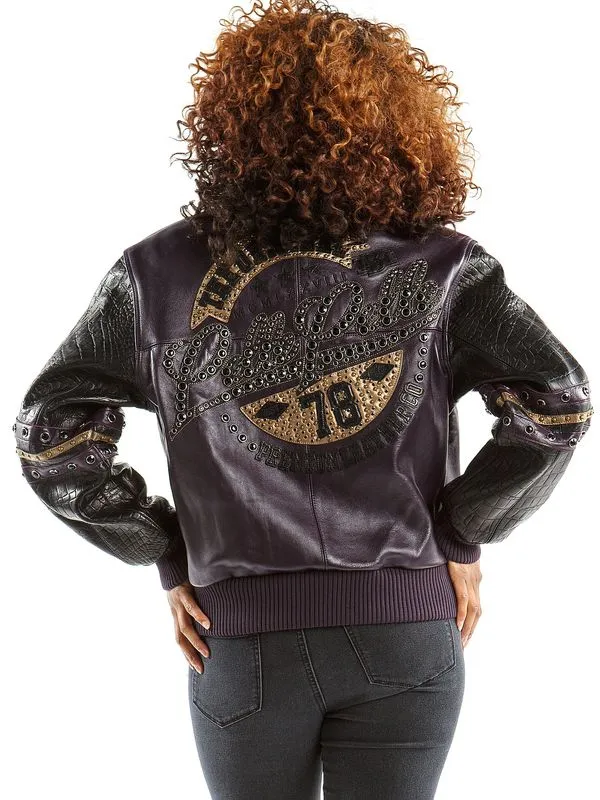 Pelle Pelle Women Purple Leather Jacket