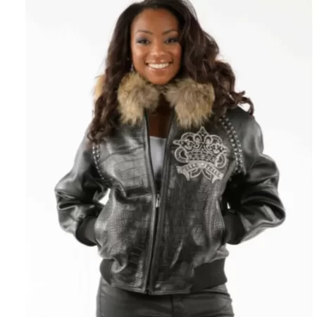 Pelle Pelle Women Vintage Hooded Leather Jacket