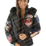 Pelle Pelle Womens American Bruiser Black Jacket
