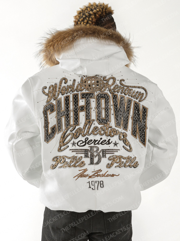 Pelle Pelle Chi-Town White Mens Leather Jacket
