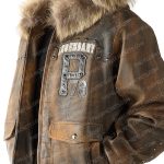 Pelle Pelle Forever Fearless Fur Hood Brown Leather Jacket