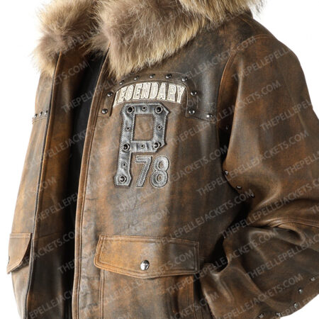 Pelle Pelle Forever Fearless Fur Hood Brown Jacket