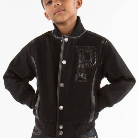 Pelle Pelle Kids Black Detroit Jacket