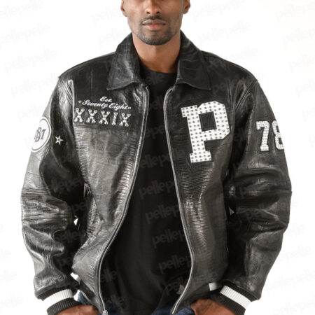 Pelle Pelle Mens 1978 MB Black Leather Jacket