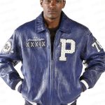 Pelle Pelle Mens 1978 MB Blue Leather Jacket