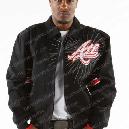 Pelle Pelle Mens Atlanta City Black Tribute Jacket