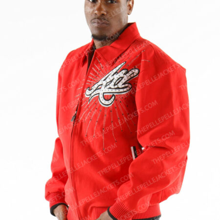 Pelle Pelle Mens Atlanta City Red Tribute Jacket