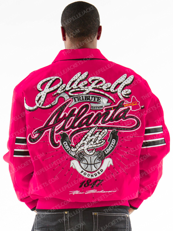 Pelle Pelle Mens Atlanta City Tribute Pink Jacket
