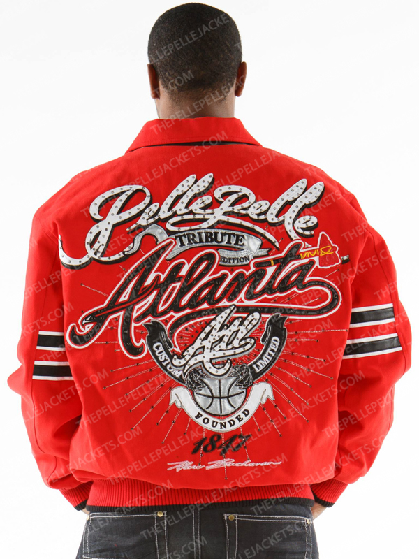 Pelle Pelle Mens Atlanta City Tribute Red Jacket