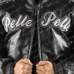 Pelle Pelle Mens Forever Fly Black and Gray Jacket