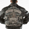 Pelle Pelle Mens Grandmaster Plush Leather Black Jacket