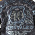 Pelle Pelle Mens Blue MB 40th Anniversary Unrivaled Jacket