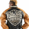 Pelle Pelle Mens Premium Leather Co. 78 Black & Mustard Jacket