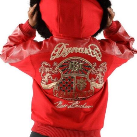 Pelle Pelle Womens Marc Buchanan Dynasty Red Jacket