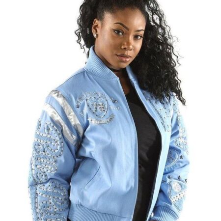 Pelle Pelle Womens Queen of Thrones 1978 Light Blue Jacket