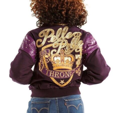 Pelle-Pelle-Womens-Queen-of-Thrones-Purple-Wool-Jacket