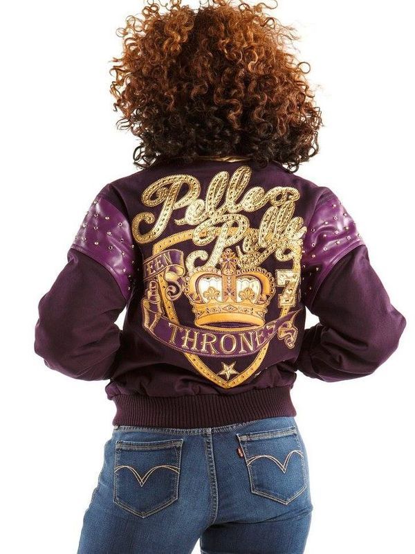 Pelle-Pelle-Womens-Queen-of-Thrones-Purple-Wool-Jacket