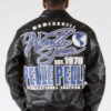 Pelle Pelle World Tour Black Mens Plush Metallic Jacket