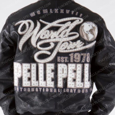 pelle pelle world tour navy sienna mens leather jacket