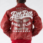 Pelle Pelle Mens Sportster Red Sienna Soda Club Leather Jacket