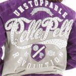 Pelle Pelle Unstopabble Revolution Purple Varsity Wool Jacket