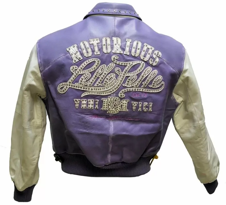 Pelle Pelle Notorious Purple and White Leather Jackets