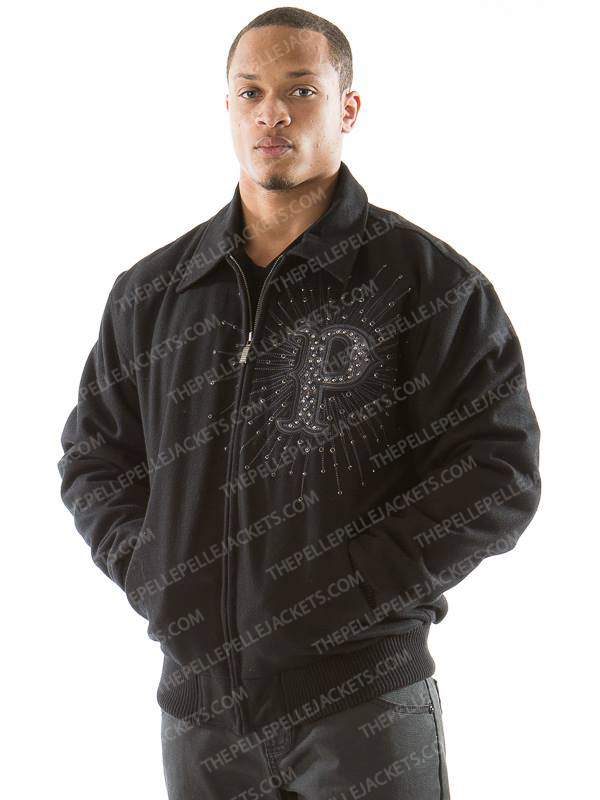 Pelle Pelle Limited Edition Dragon Legacy Black Wool Jacket