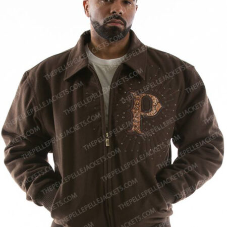 Pelle Pelle Limited Edition Dragon Legacy Brown Wool Jacket