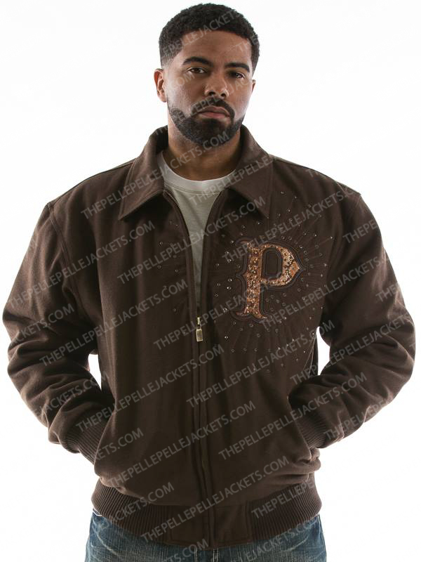 Pelle Pelle Limited Edition Dragon Legacy Brown Wool Jacket