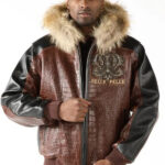 Pelle Pelle Mens Forever Fearless Brown Leather Jacket