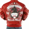 Pelle Pelle Mens Grandmaster Red Plush Jacket