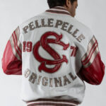 Pelle Pelle Mens White & Red Original Jacket