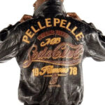 Pelle Pelle Mens World Finest Soda Club Black Jacket