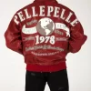 Pelle Pelle Red Worlds Best 1978 Studded Jacket