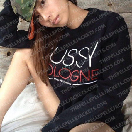 Pelle Pelle Womens Pussy & Cologne Black T-Shirt