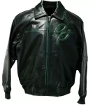 Pelle Pelle Black & Green Leather Jacket