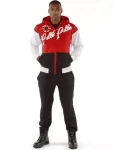 Pelle Pelle Colorblocked In Cabernet Red Tracksuit