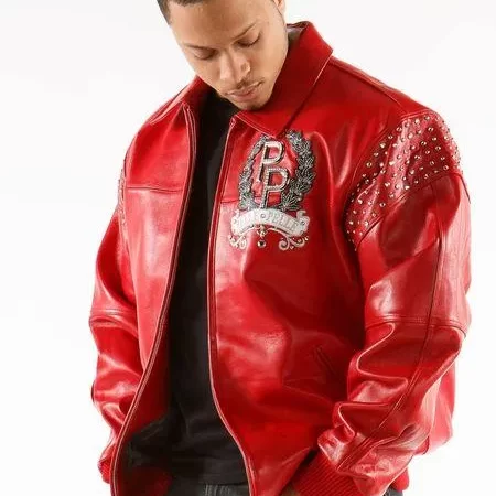 Pelle Pelle Live Like A King Red Leather Jacket